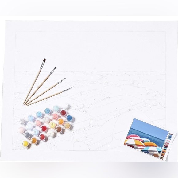 Modern Monet Paint by Numbers- Under Umbrellas - Picture 3 of 3